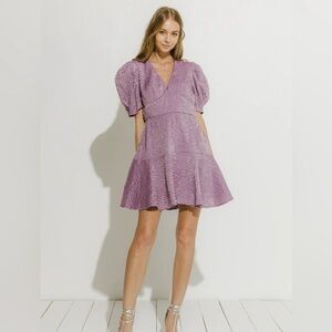 Endless rose TEXTURE V-NECK MINI DRESS size M